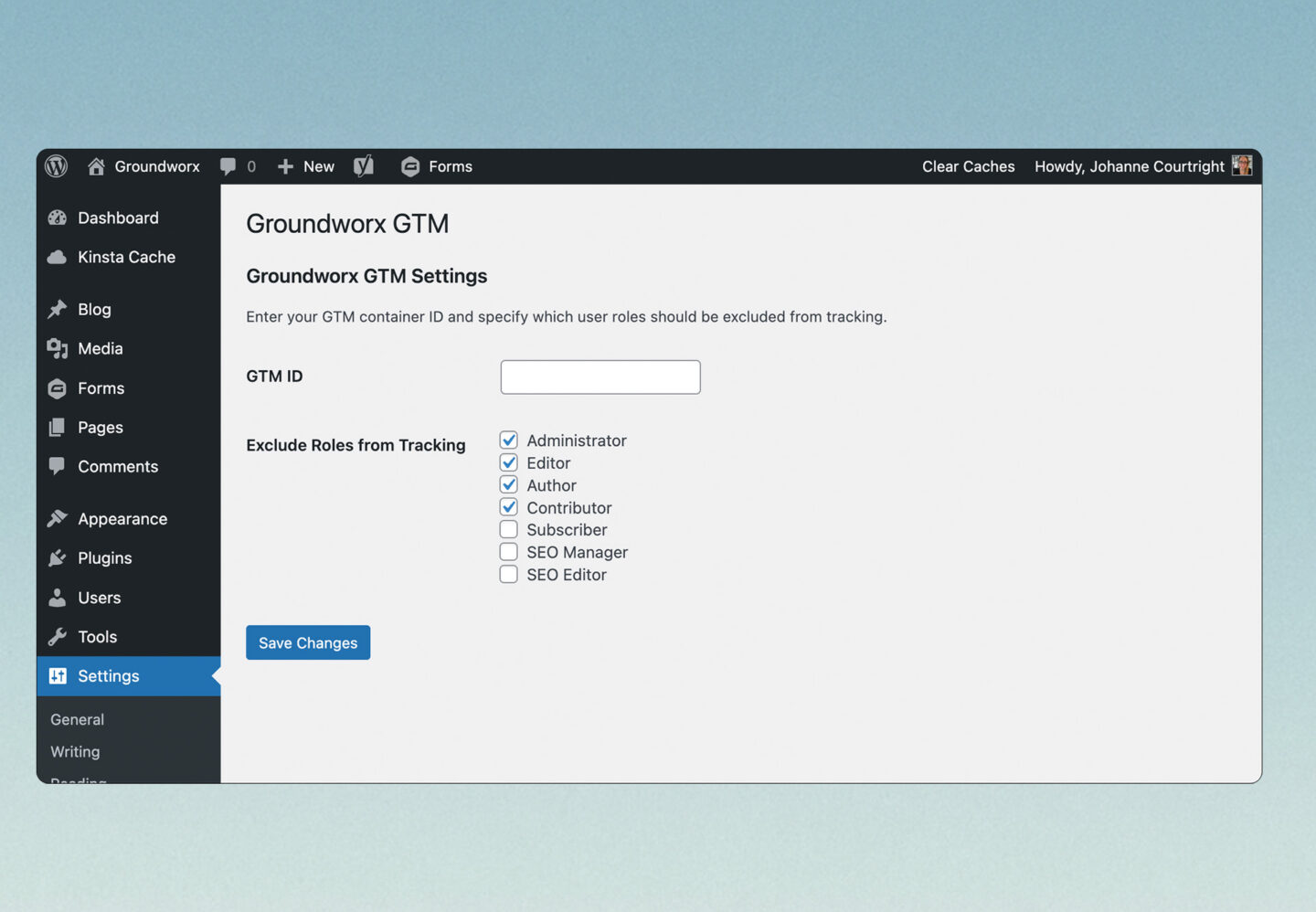 Add Google Tag Manager in Wordpress