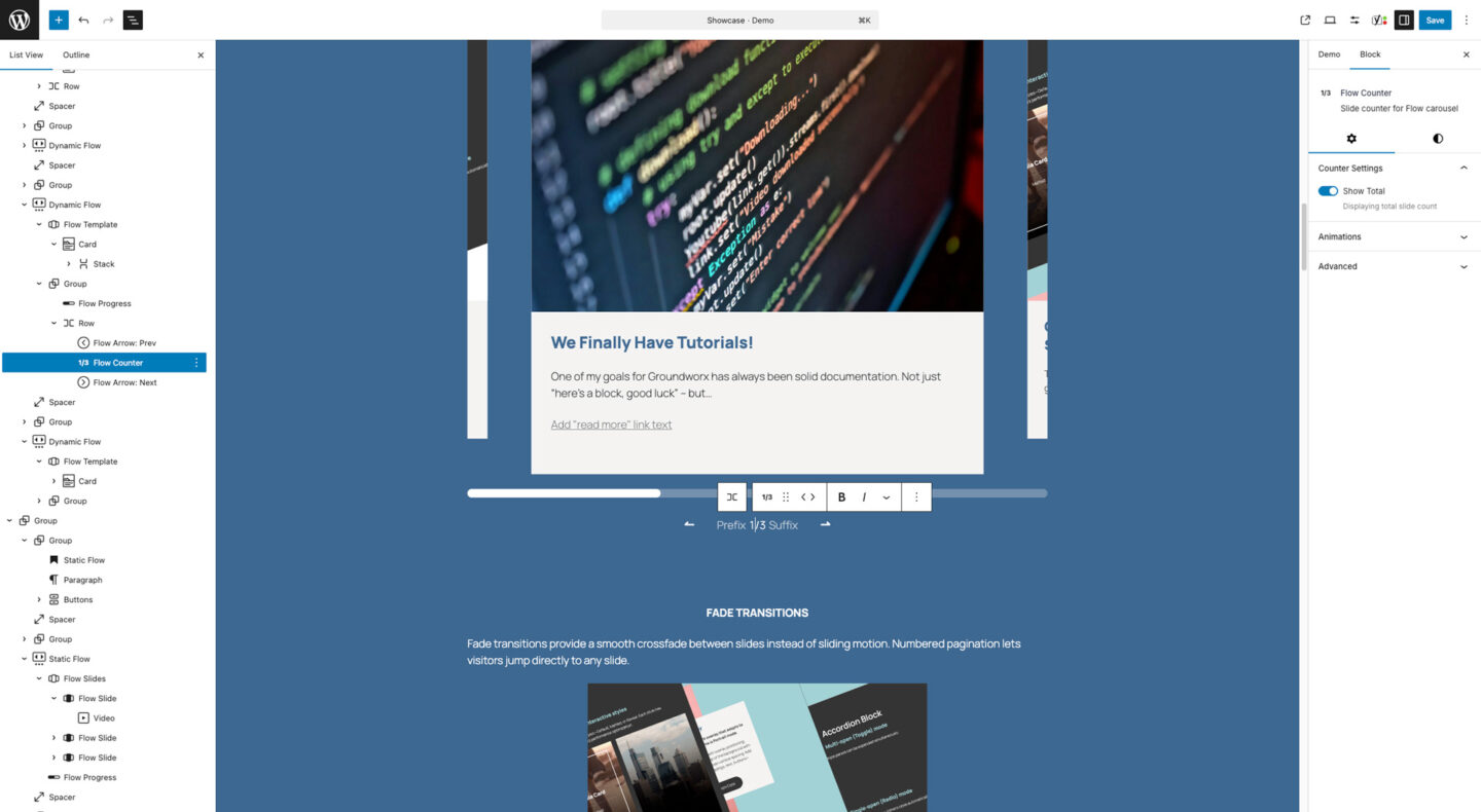 Groundworx Flow Counter