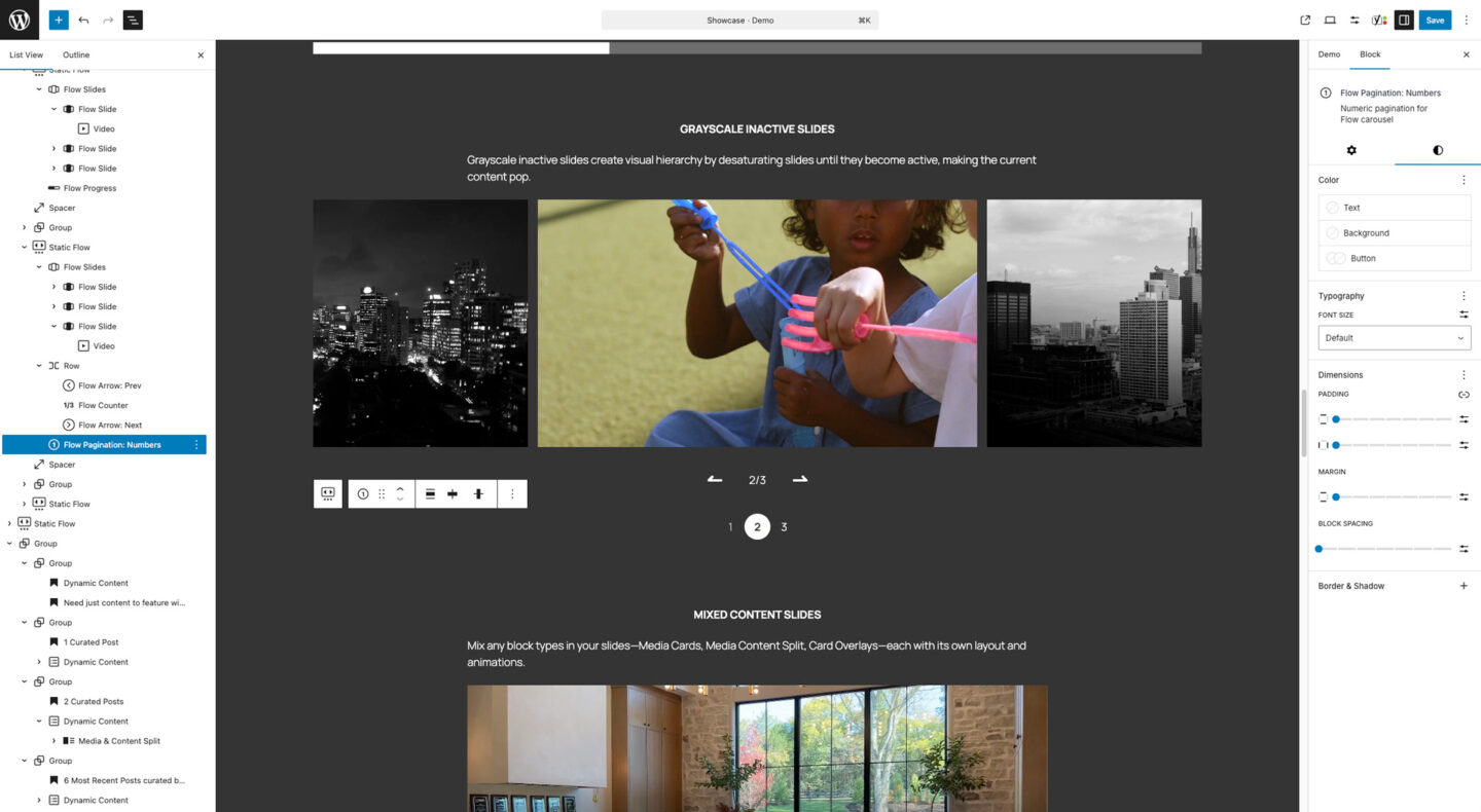 Groundworx Flow Pagination Numbers